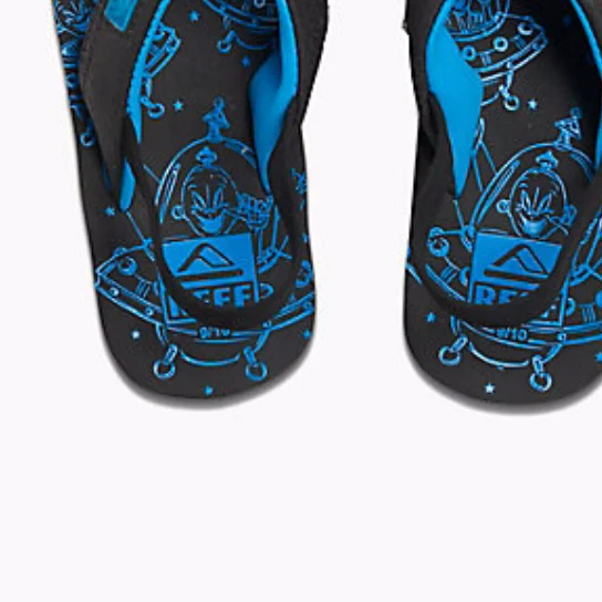 surfboards with minimal drag-Kid's Reef Ahi Light Up Prints Black Blue Sandals