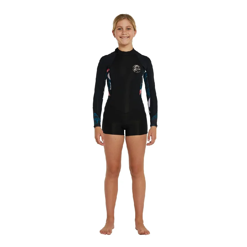 surfboards with better wave-catching ability-O'NEILL GIRLS BAHIA MID SPRING LS 2MM BZ 2023