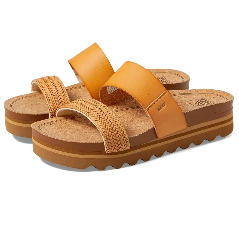 surfboards with great rail control-Reef Cushion Vista Hi Women's Sandals - Natural Braid