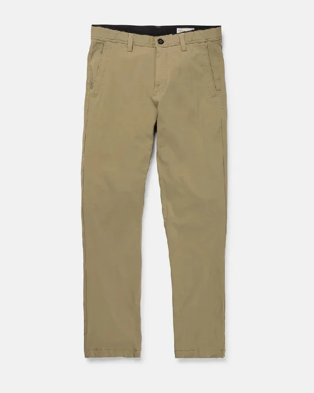 surfboards with minimal effort paddling-Volcom Frickin Tech Chino - Dark Khaki