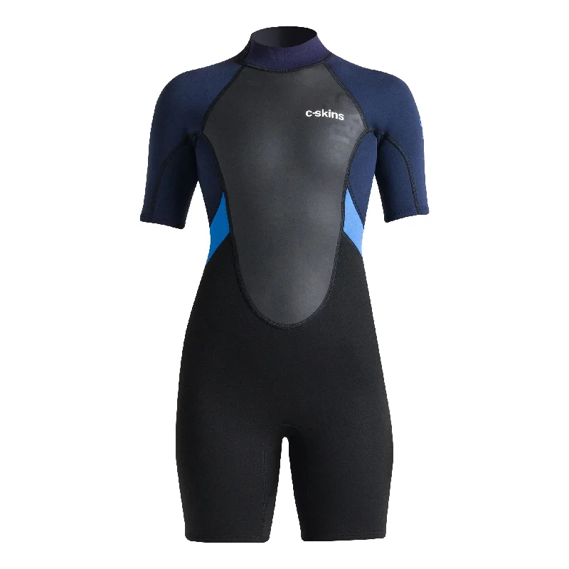 high-performance surfboards for professionals-C-Skins Element 3x2mm Womens Shorti Wetsuit