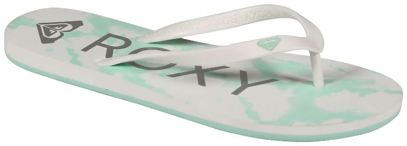 surfboards for expert riders looking for performance-Roxy Tahiti Women's Sandals - White Cloud