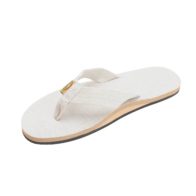 high-quality surfboards for long-lasting use-Rainbow Hemp Single Men's Sandals - Natural