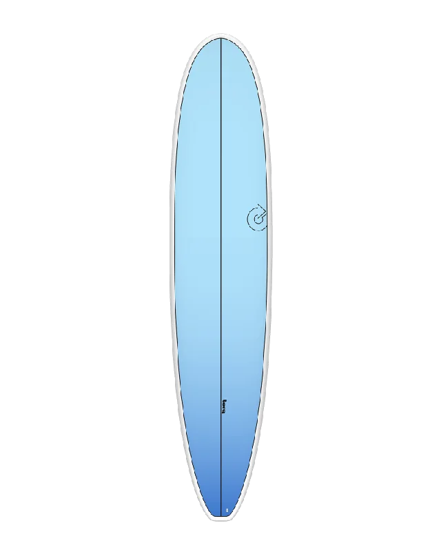 surfboards with good buoyancy for easy surfing-8'0 TORQ LONG LIGHT BLUE FADE DECK 22" x 3" 60L