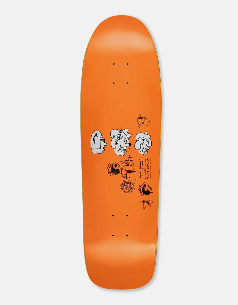 surfboards with maximum stability-Polar Dane Brady Mia Orange 9.75 Deck