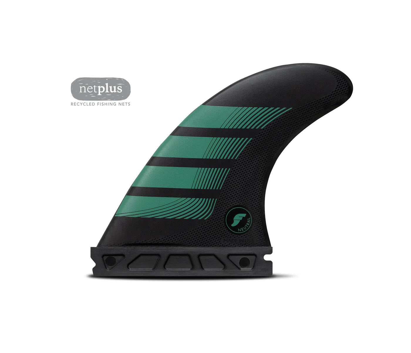 surfboards for all-around wave conditions-FUTURES F6 ALPHA TRI M - CARBON/TEAL