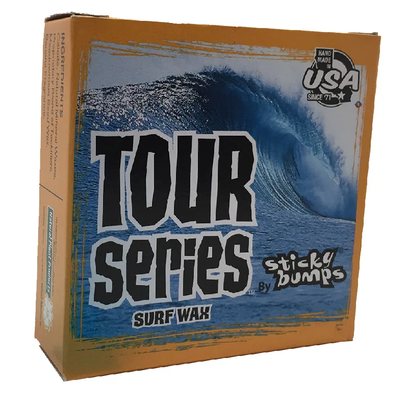 surfboards with high tail kick for pop-Sticky Bumps Tour Series Surf Wax - Warm/Tropical