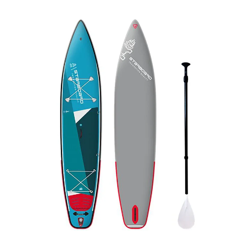 best surfboards for beginners-Starboard Inflatable SUP 12'6" X 30" X 6" Touring ZEN SC With Paddle