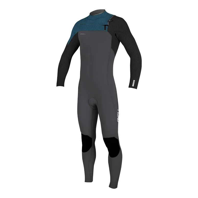 surfboards for heavy riders-Youth O'Neill Hyperfreak 3/2+ Chest Zip Fullsuit Wetsuit