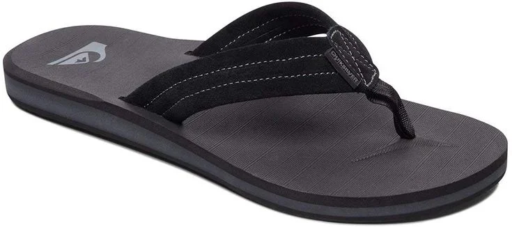 high-performance surfboards for professionals-Quiksilver Carver Suede Sandals Black