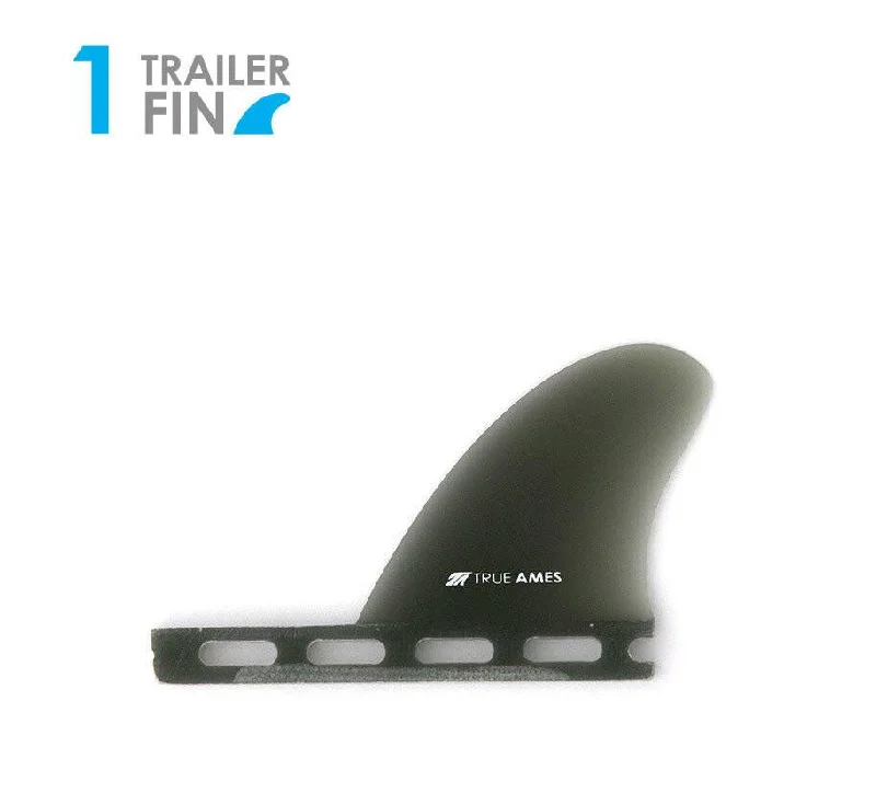 surfboards with lightweight and responsive designs-TRUE AMES FUTURES TRAILER FG 2.5" SMOKE