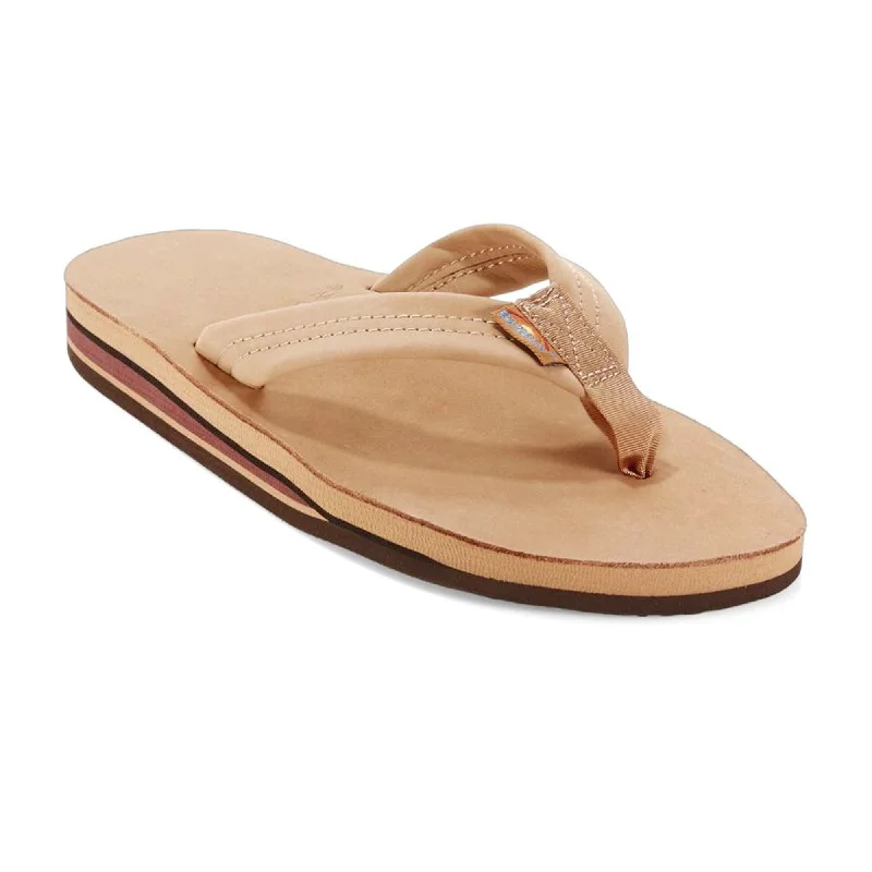 best shortboards for advanced surfers-Rainbow Double Layer Premier Leather Men's Sandals - Sierra Brown