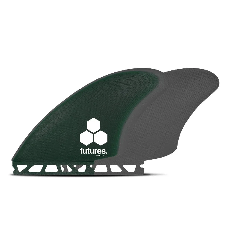 surfboards for deep-water waves-FUTURES AL MERRICK FG KEEL TWIN GREEN/GREY