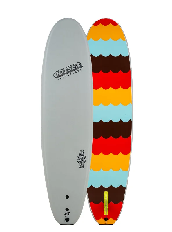 surfboards with good buoyancy for easy surfing-Catch Surf Odysea Plank Single Fin 7'0"-Cool Grey 24