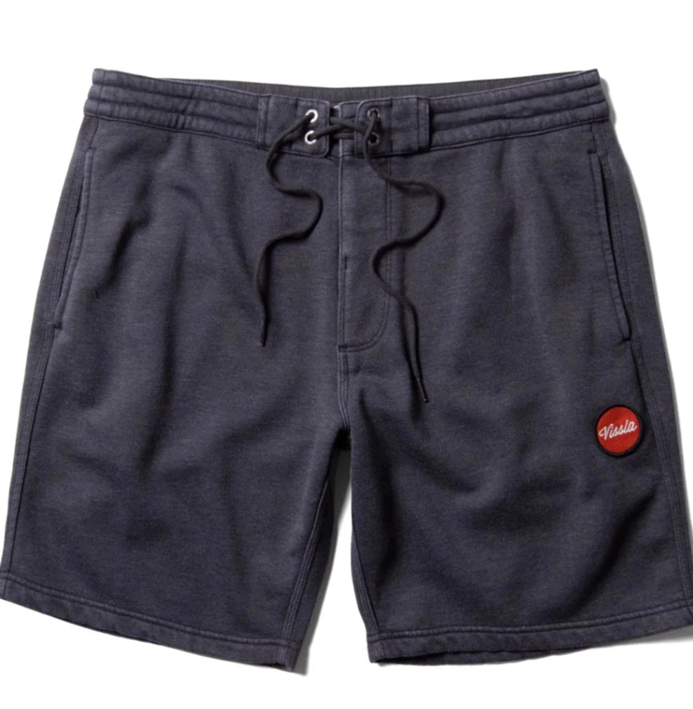 surfboards with great balance-Vissla Solid Sets  ECO Sofa Surfers Elastic Shorts  18.5" -Black Heather