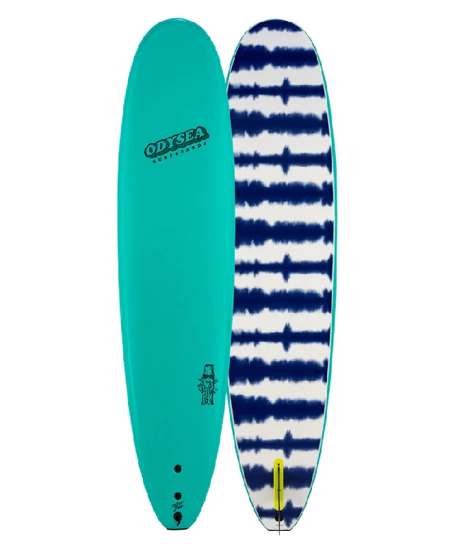 surfboards for efficient wave riding-Odysea 8'0" Plank Single Fin Emerald Green