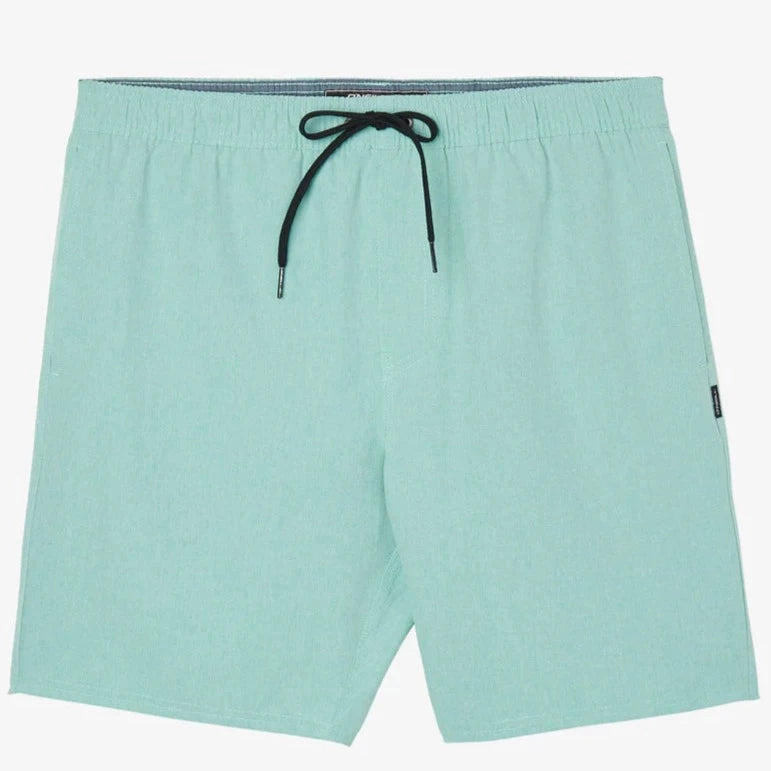 surfboards for maximum power in waves-Oneill Reserve Elastic  E Waist Hybrid 18" Shorts - Aqua Wash