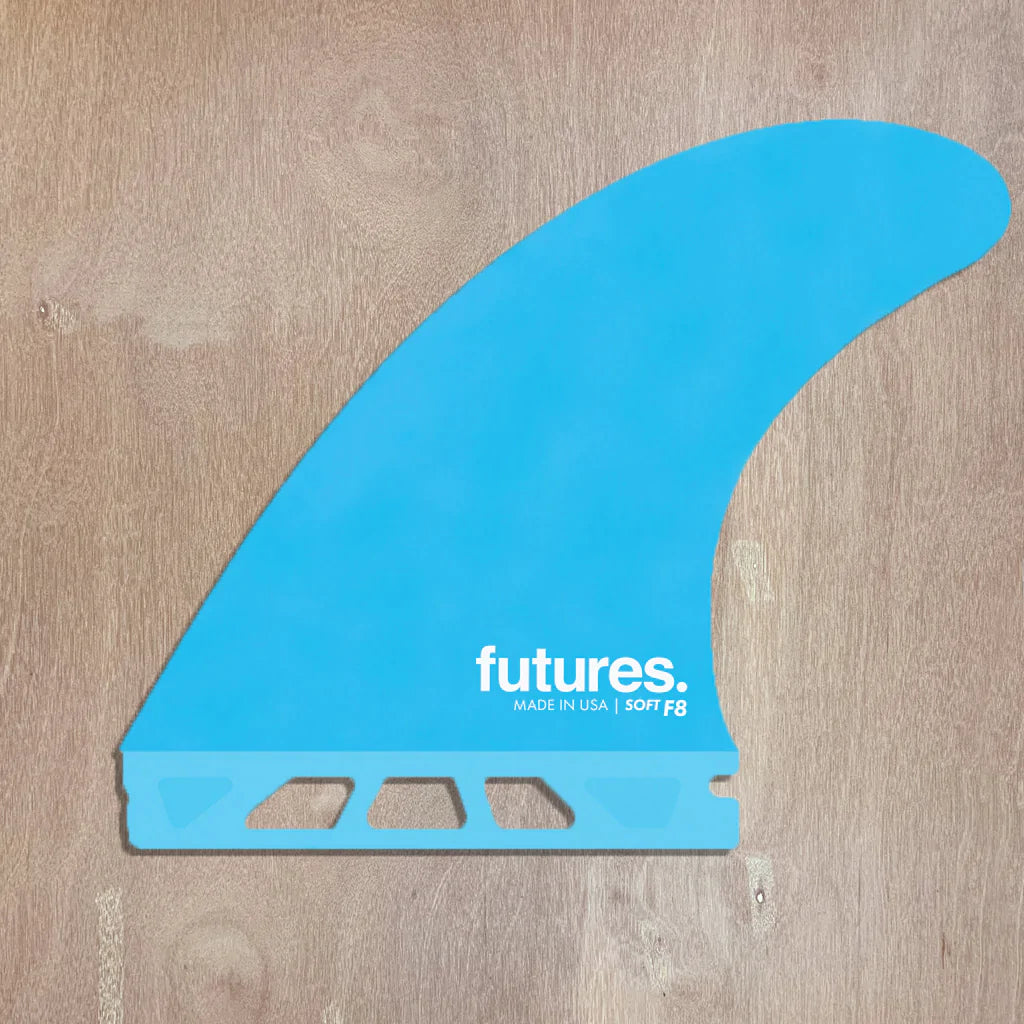 surfboards with wide noses for better balance-F8 Thruster Soft BLU