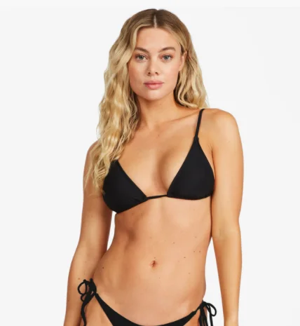 surfboards for handling choppy water-Billabong Sol Searcher Tall Tri Bikini Top - Black