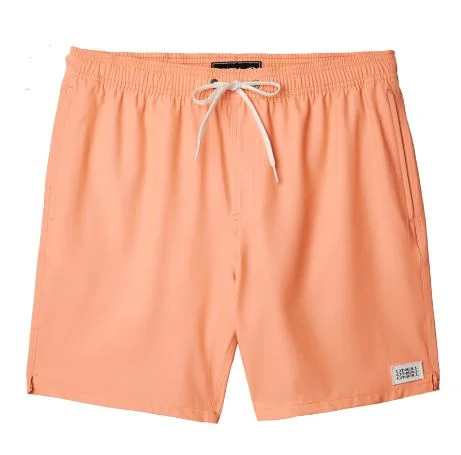 surfboards for big waves-O'Neill Hermosa Solid Volley Shorts 17" - Cantaloupe