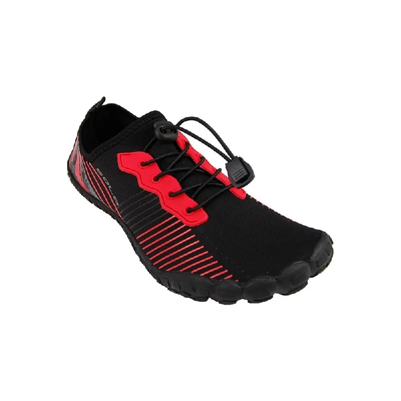 surfboards with extra hold in big waves-Sola Active Shoe - Black/Grey/Vermilion - A1216