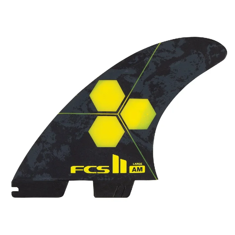 surfboards for better carving control-FCS II AM PC TRI/QUAD L - YELLOW