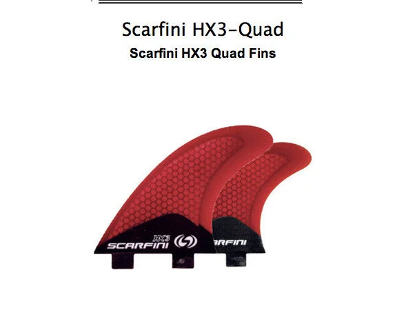 surfboards for stable rides in large surf-Scarfini - HX3 Quads