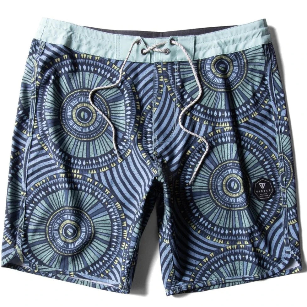 surfboards with well-balanced volume-Vissla Skeleton Coast 18.5"Mens Boardshort - Jade Blue