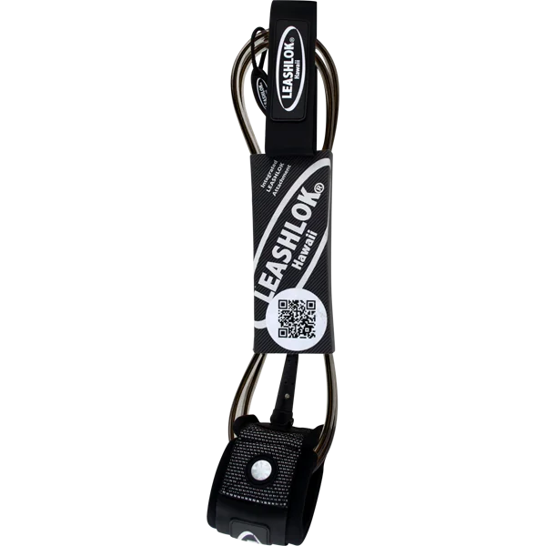 surfboards for professional wave riders-Leashlok Team Leash 6' Black 7mm