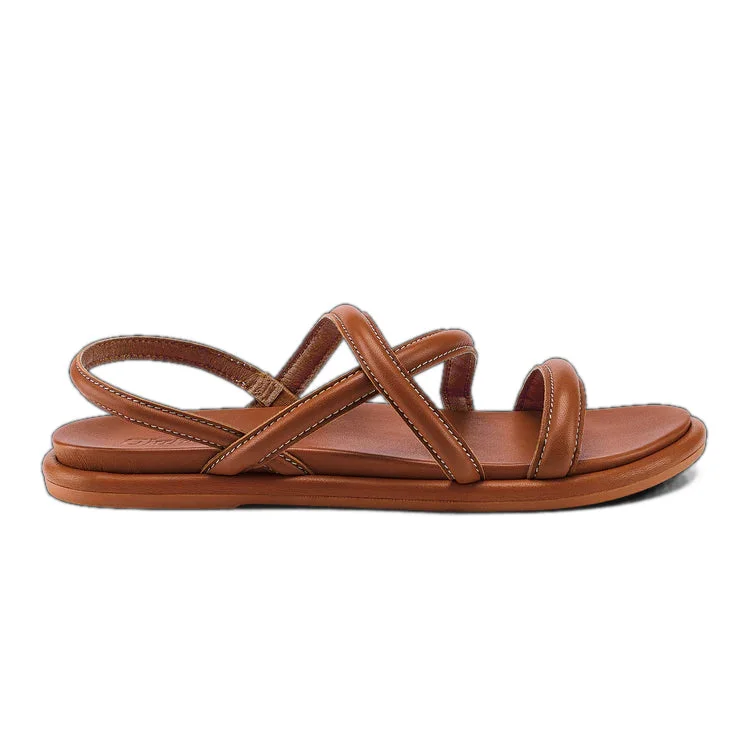 surfboards with wide noses for better balance-OluKai W Tiare Strappy Sandal Fox / Fox