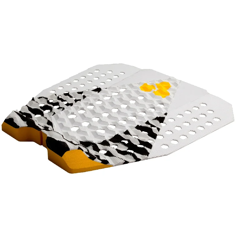 surfboards with well-balanced volume-Deck pads - Channel Islands FLUX 3PC FLAT TAIL PAD - White Tiger