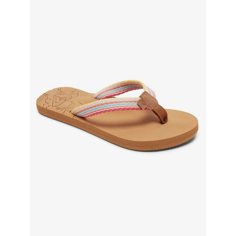 best surfboards for fast paddling-Roxy Girl Colbee Sandals (sizes 11-5)