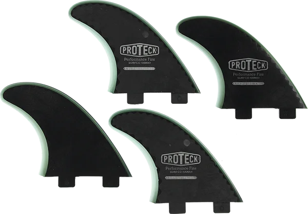 surfboards for better carving control-Proteck Perform Fcs Sup Quad 4.5 Black Surfboard FIN