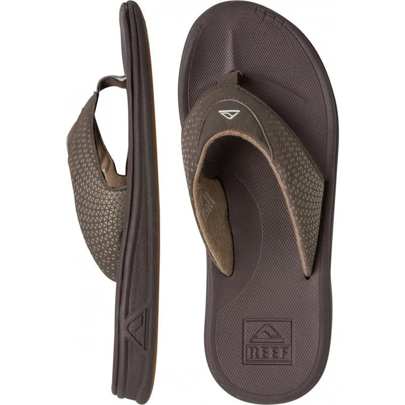 surfboards with tri-fin setup for stability-Reef Rover Brown Men's Swellular Sandals  2295-BRO