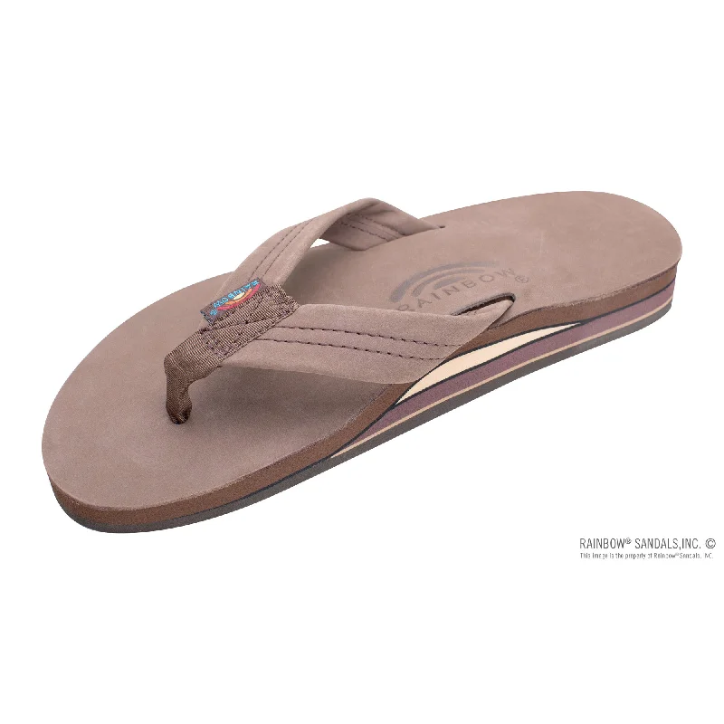 performance surfboards for tricks-Rainbow Double Layer Premier Leather Men's Sandals - Expresso