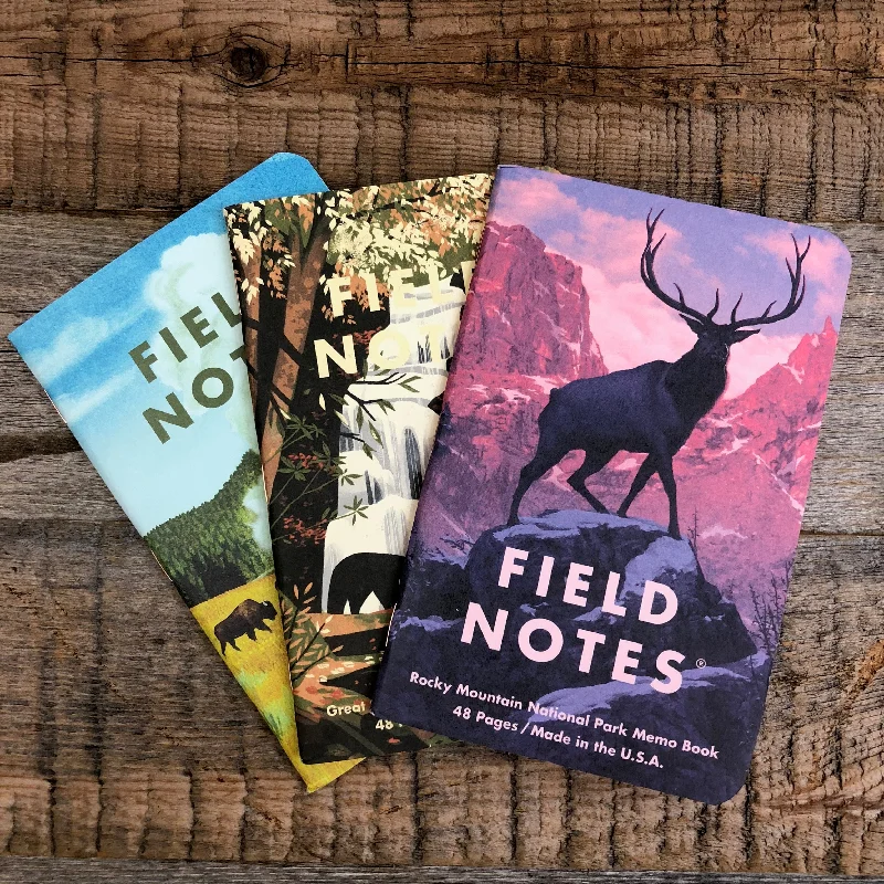 surfboards for expert riders looking for performance-NATIONAL PARKS Series C - Field Notes - 3-Pak